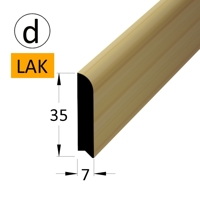 Podlahová lišta - P 3507 dSM-lak /240 (jádro SM nebo BO)