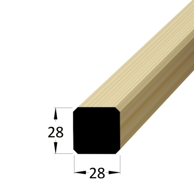 Konstrukční hranol - HF 28x28 SM /240 hoblované